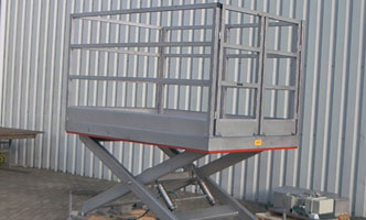 Stainless steel scissor lift for offshore