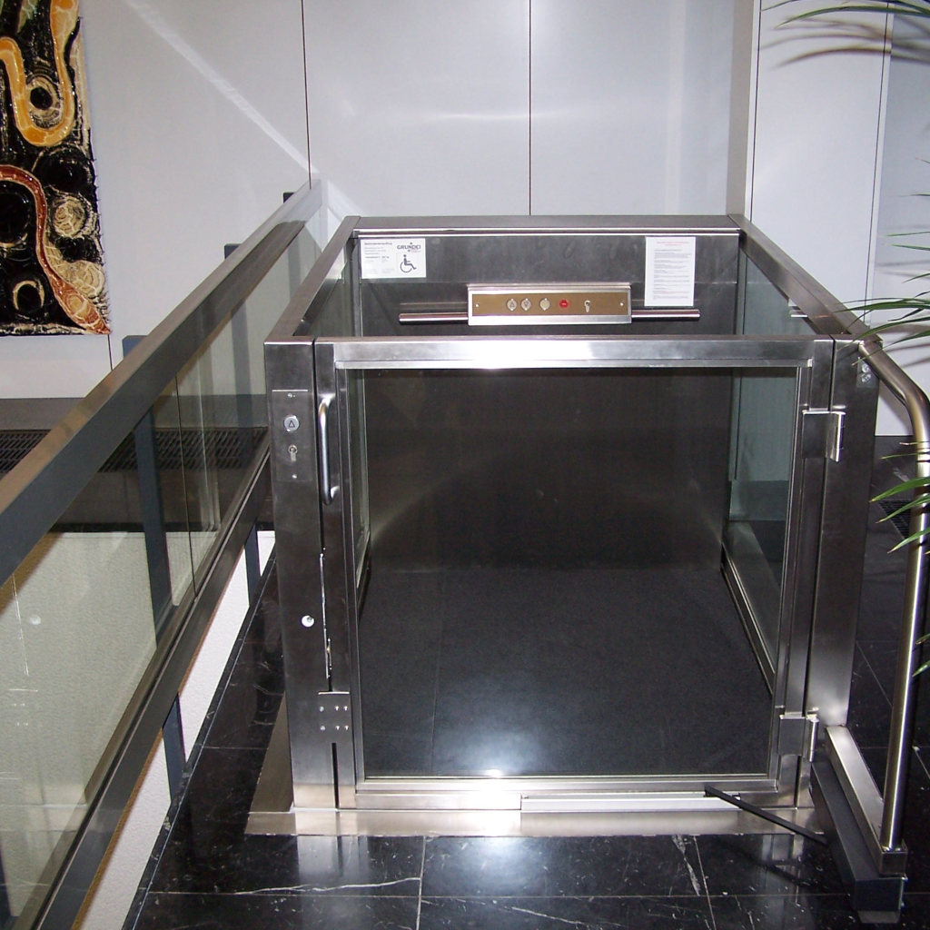 Stainless steel wheelchair lift